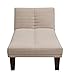 DHP Dillan Chaise Lounger, Tan Microfiber, Full