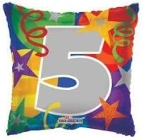 ConvergramConverUSA 18 Inch Party Number 5 Balloon