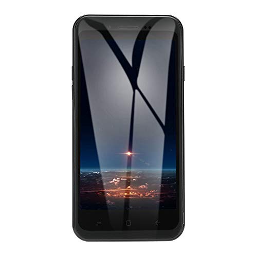 Full Screen Unlocked Smartphone - 5'' Android Dual Camera Cell Phones, 512 RAM/4G ROM, GSM 3G Mobile Phone Telephone (Black, 5.0 Inch)
