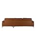 Leather Sectional Sofa, L-Shape Couch with Chaise, 108.7