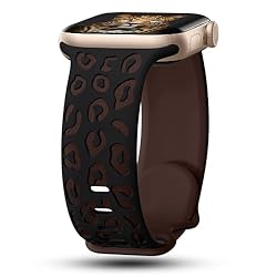 CreateGreat Sport Leopard Engraved Bands Compatible