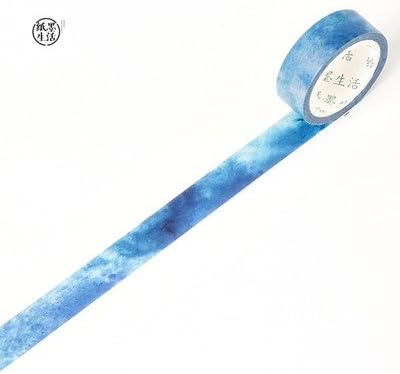 Vann92(TM) 7 Meters Long Fantastic Galaxy Star Sky Paper Washi Tape Masking Tape DIY Craft Stick Label School Office Supply