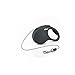 FLEXI New Classic Cord Retractable Dog Leash for X-Small Dogs up to 18 lbs. – 10 ft., Black | Tangle-Free Pet Walking Leash with One-Handed Brake, Pause, Lock|German Quality Product