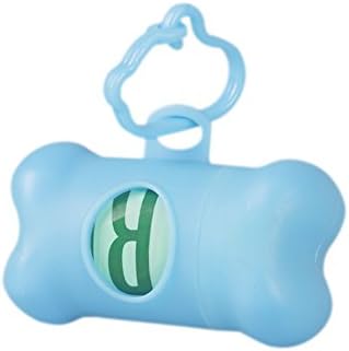 Dog Waste Bags with Dispenser-Includes 1 Roll (15 Bags) , Earth-Friendly,BiodegradablexFF0C;Leak-Proof Pet Waste Bags