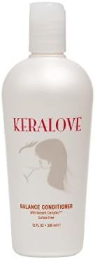 Keralove Balance Conditioner 12 oz | Daily Keratin Care & Enriched | Safe for Virgin & Color Treated Hair | Daily Use for All Hair Types | Sulfate & Paraben Free
