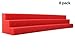 New Level Red Column Acoustic Wedge Studio Foam Corner Block Finish Corner Wall in Studios or Home Theater (8 Pack)
