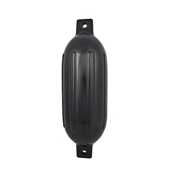 4-Ribbed-Marine-65-X-23-Boat-Fender-Vinyl-Bumper-Dock-Shield-Protection-Black