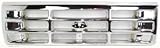 Evan-Fischer EVA17772015687 Grille Assembly Grill Plastic shell and insert Chrome Bar