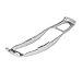 TOMALL Silver Middle Cover for Key Replacement Case Cayenne Panamera Macan 911