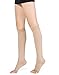 TOFLY Maternity Compression Stockings & Knee High Open Toe Socks for Women - 1280D Grade Pregnancy Socks 20-30mmHg, Muscle Pain Relief, Treatment For Swelling, Varicose Veins, Edema. (1 Pair)