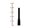 CravenSpeed Stubby Antenna Compatible with Toyota Tundra 1999-2021 | 4 inches | Short Antenna Replacement | Made in The USA