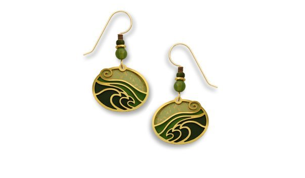 moss green earrings