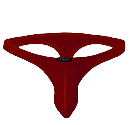 Youngbox Men's Thong G-String Sexy Mesh See Through Briefs Underwear, US M/Asia Tag L(Waist 29-31),  Red