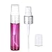 Olilia Glass Spray Bottles with White Fine Mist Sprayer 6 Pack of 10ml (1/3oz) - Refillable Empty Bottles Perfect for Essential Oils (Violet)