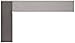 Starrett Toolmakers Stainless Steel Square with Fitted Plastic Case - Ideal for Professionals and DIY Home Improvement - 5-29/32