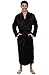 Alexander Del Rossa Mens Satin Solid Color Robe, Long Lightweight Loungewear