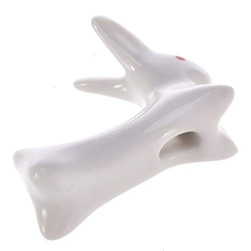 Chopstick Rest, 8 Pack Chopstick Holder Ceramic Cute Rabbit Shape Chopsticks Stand Spoon Fork Knife Utensil Rest - Thumbnail 3