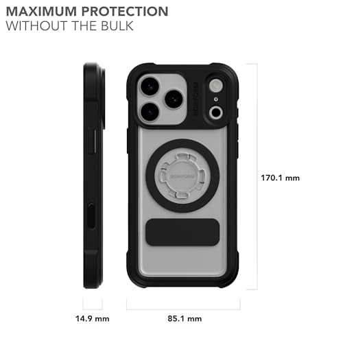 Funda Crystal Rokform Compatible con iPhone 17 Pro Max, Cubierta Magnética (Transparente)