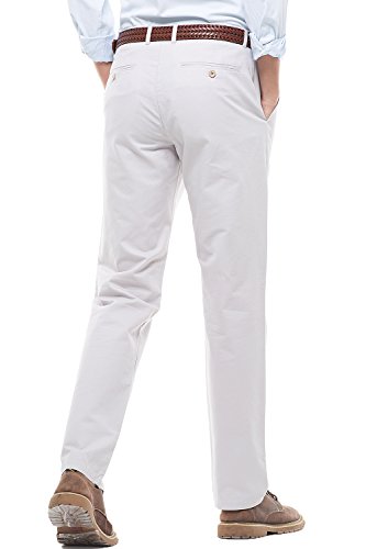 INFLATION Men’s Casual Regular Fit Chino Khaki Pants 100% Cotton MH103 Light Gray Tag 31 - Thumbnail 2