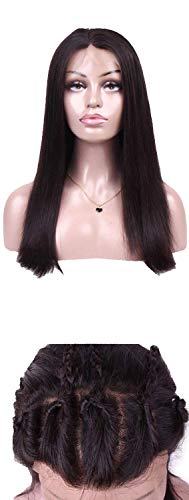 Lace Frontal Wig Remy Straight Wigs 360 Lace Front Human Hair Wigs For Women TshirtLace Front Tshirt8inches TshirtNatural Color
