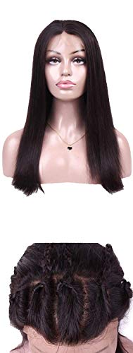 Lace Frontal Wig Remy Straight Wigs 360 Lace Front Human Hair Wigs For Women ShirtLace Front Shirt8inches ShirtNatural Color