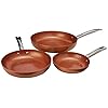Copper-CHef-3-Piece-Non-Stick-Fry-Pan-Set-8-Inch-10-Inch-and-12-Inch Copper CHef 3-Piece Non-Stick Fry Pan Set, 8 Inch, 10 Inch, and 12 Inch