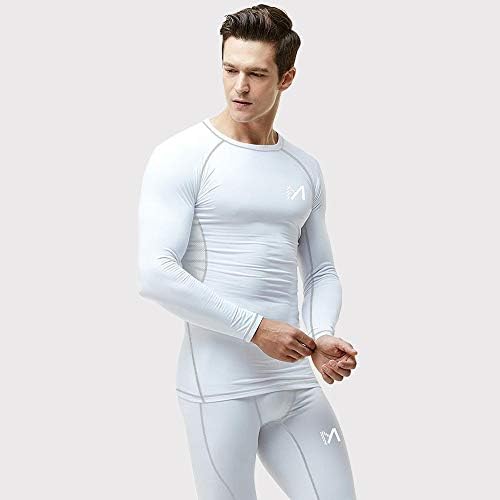 MEETYOO Men's Compression Shirt, Cool Dry Long Sleeve Underwear Top for Men, Sport Fitness Base Layer 5 317PpAkqaGL. AC
