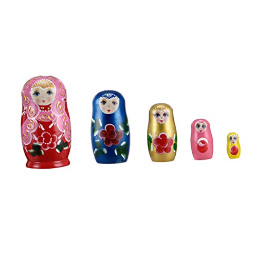 NAMOARLY Russian Wooden Dolls Matryoshka Nesting Toys for Boys and Girls -Painted Home Decor Random Color