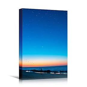 signwin Canvas Wall Art Landscape Sunset Bedroom Contemporary...