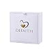 DEFAITH 24K Gold Dipped Rose Pendant Chain Necklace, Best Gifts for Wife Girlfriend Mother for Christmas Valentine's Day Anniversary Birthday Gift - Heart Red