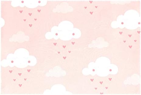 Amazon ランチョンマット 雲 こころ ピンク かわいい 6枚セット 義務用 断熱 撥水 防汚 速乾 水洗いok 耐久性 シワに対する 家庭用 シンプル 便利 お手入れ 便利 ランチョンマット オンライン通販