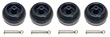 4 Deck Wheels + Shoulder Bolts, Lock Nuts For 133957 174873 532133957 532174873 Craftsman Poulan Husqvarna. MTD 734-03058, 753-04856. Murray 92683, 92265. John Deere M84690. Ariens 03471700, 03905600