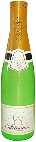 Hi Fashionz Adults 180cm Inflatable Toy Celebration Bottle Unisex Novelty Party Accessory One Size (Pack of 1)