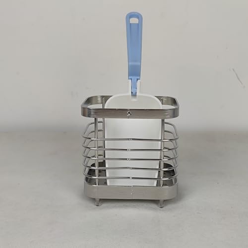 Ice Scoop with Holder Ice Scooper Holder & Ice Scoop 2PCS Set Ice Maker Scoop Holder Scooper Accessory for Frigidaire Counter Top Ice Makers and Machines Kitchen Freezer, Easy Clean Small 8 in Scoop