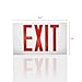 LS Pro (Wet Location) Exterior Red LED Exit Sign Emergency Light, Wall Ceiling Mount UL & ETL Listed, AC 120/277V, Commercial Emergency Lights Damp Location, AGG745