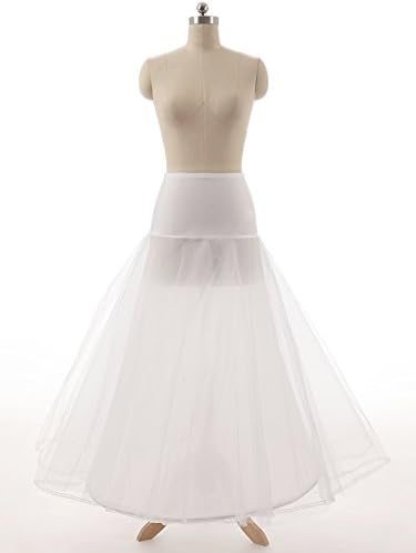 Hotprom Women's a Line Floor Length Wedding Dress Underskirt Petticoats Slips