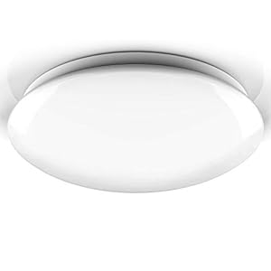 B.K.Licht I Plafondlamp I badkamer lamp I plafoniere I IP44 I Ø38.5cm I 4.000K I 1.600Lm I 18W LED plafonniere I…