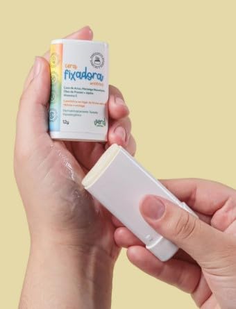 Verdi Natural Cera Fixadora Antifrizz, Bastão, 12g, Hipoalergênico, com Manteiga Murumuru e Óleo de Pracaxi, a Partir de 3 Anos
