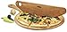 Mountain Woods Hardwood Pizza Peel/Cutting Board/Serving Tray | Paddle Serving Boards with Handle for Pizzas Bread Baking, Fruits, Vegetables, & Cheese | 18
