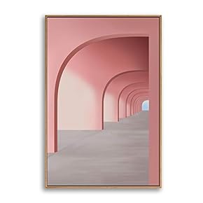 Framed Canvas Wall Art for Living Room, Bedroom Colorful Corridor Canvas Prints for Modern Home Decoration Ready to Hang - 16"x24" inches