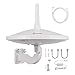 Upgraded Version - ANTOP AT-415B 720&deg; UFO Dual Omni-Directional Outdoor HDTV Antenna with Exclusive Smartpass Amplifier &4G LTE Filter, Fit for Outdoor/RV/Attic Use(33ft Coaxial Cable,4K UHD Ready)