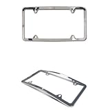 Genuine OEM Mercedes Benz Curved Front Slimline Frame, Polished Stainless Steel