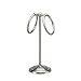 Deluxe Brushed Nickel Steel Small Hand Towel Holder Stand