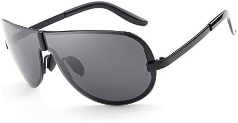 HDCRAFTER Men’s Fashion Oversized Rimless Polarized Outdoor Driving Sunglasses UV400 Anti-Reflective Eyewear