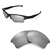 Walleva Titanium Mirror Coated Polarized Replacement Lenses For Oakley Flak Jacket XLJ Sunglasses