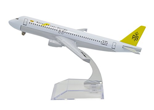 TANG DYNASTY(TM) 1:400 16cm Air Bus A320 Royal Brunei Airlines Metal Airplane Model Plane Toy Plane Model
