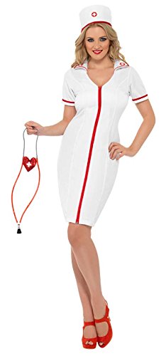 Smiffy's Women's Zip Up Nurse Costume