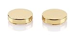 Gold Button Covers - 0.7 inch x 2 (Cufflinks for Regular Shirts)
