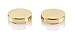 Gold Button Covers - 0.7 inch x 2 (Cufflinks for Regular Shirts)