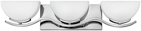 Hinkley 51103CM Transitional Three Light Bath from Verve collection in Chrome, Pol. Nckl.finish,